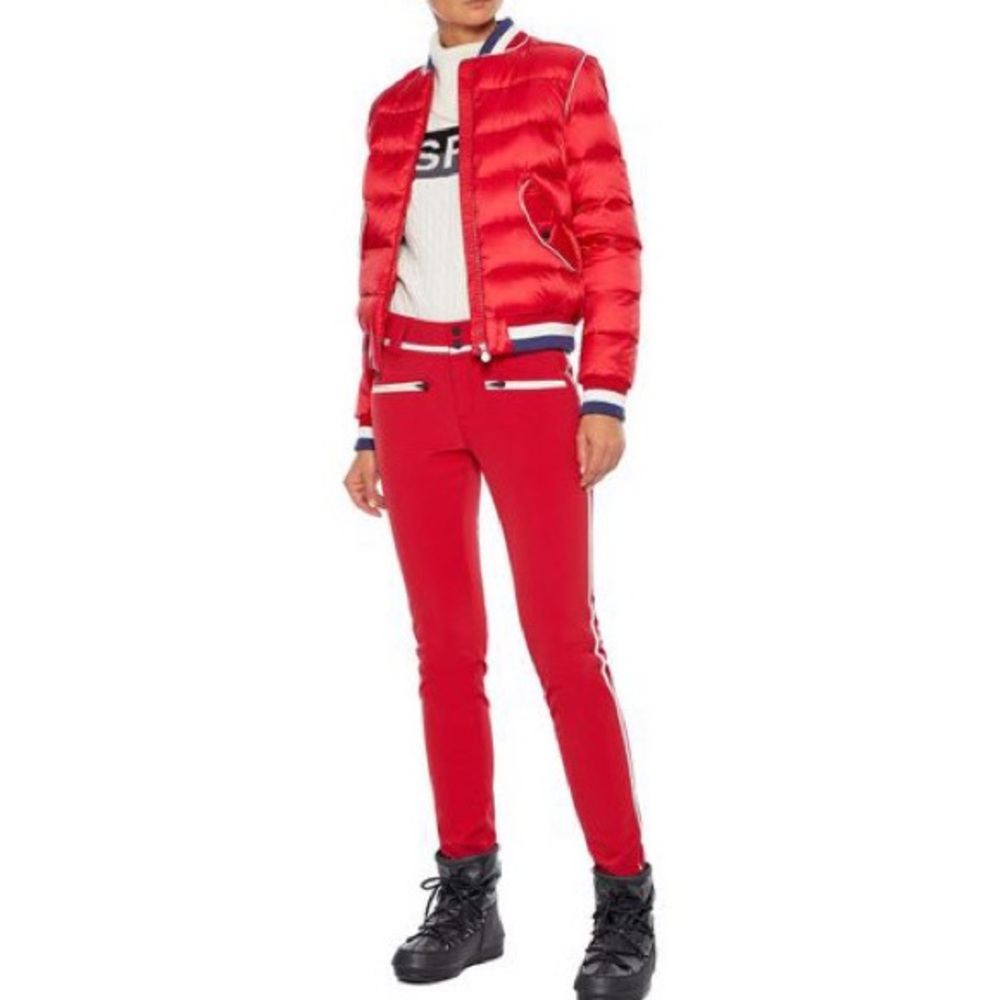 NWT ♥️ PERFECT MOMENT Rainbow Quilted Down Bomber Jacket - Picture 2 of 16